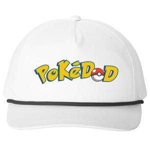 Pokedad Cute Dad Gift Snapback Five-Panel Rope Hat