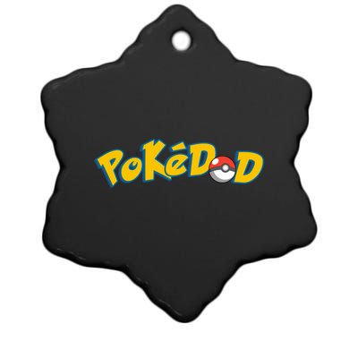 Pokedad Cute Dad Gift Ceramic Star Ornament