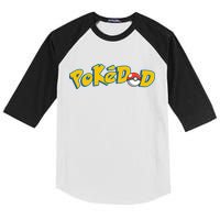 Pokedad Cute Dad Gift Kids Colorblock Raglan Jersey