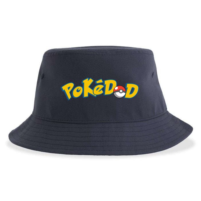 Pokedad Cute Dad Gift Sustainable Bucket Hat