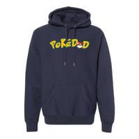 Pokedad Cute Dad Gift Premium Hoodie