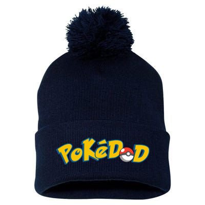 Pokedad Cute Dad Gift Pom Pom 12in Knit Beanie