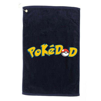 Pokedad Cute Dad Gift Platinum Collection Golf Towel