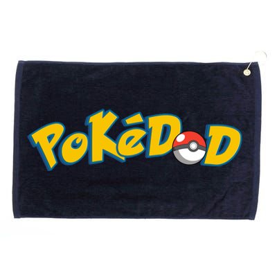 Pokedad Cute Dad Gift Grommeted Golf Towel