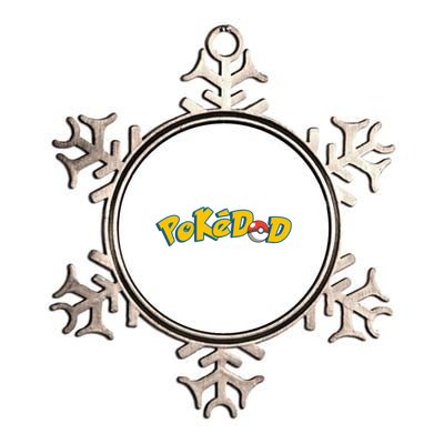 Pokedad Cute Dad Gift Metallic Star Ornament