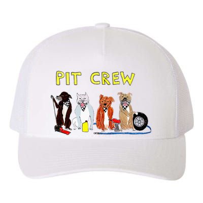 Pit Crew Dogs Funny For Women Yupoong Adult 5-Panel Trucker Hat