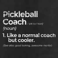 Pickleball Coach Definition Funny Gift 7 Panel Mesh Trucker Snapback Hat
