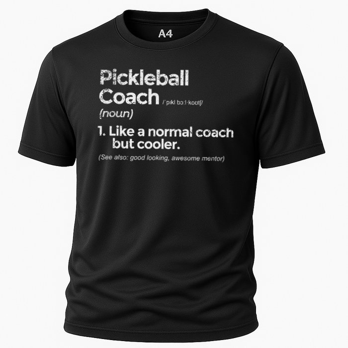 Pickleball Coach Definition Funny Gift Cooling Performance Crew T-Shirt