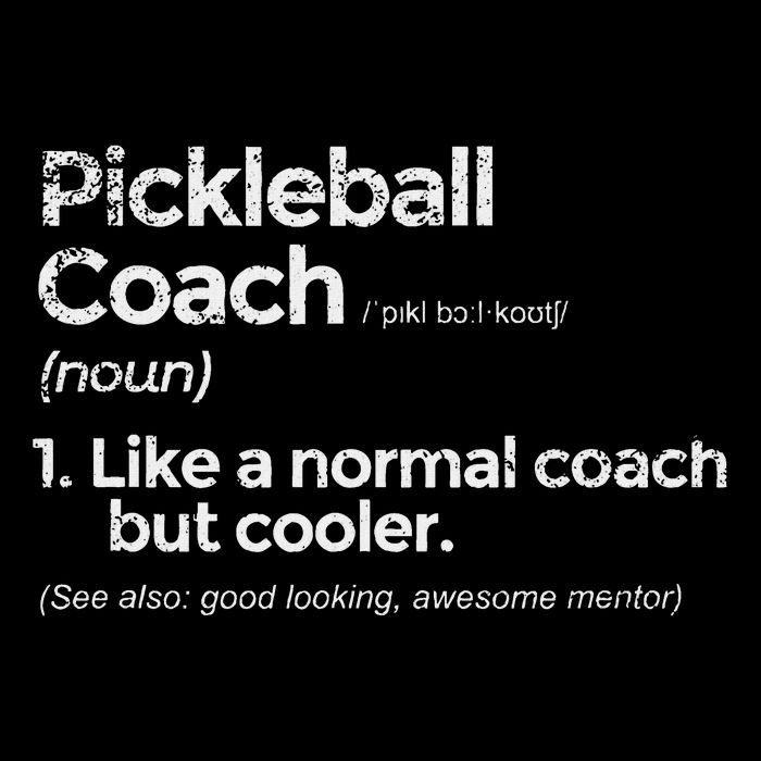 Pickleball Coach Definition Funny Gift Cooling Performance Crew T-Shirt