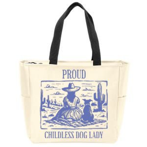 Proud Childless Dog Lady Zip Tote Bag