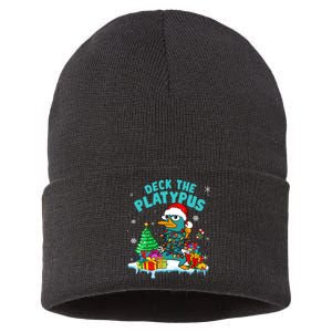 Perry Christmas Deck The Platypus Xmas Sustainable Knit Beanie