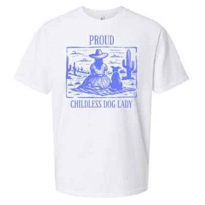 Proud Childless Dog Lady Sueded Cloud Jersey T-Shirt