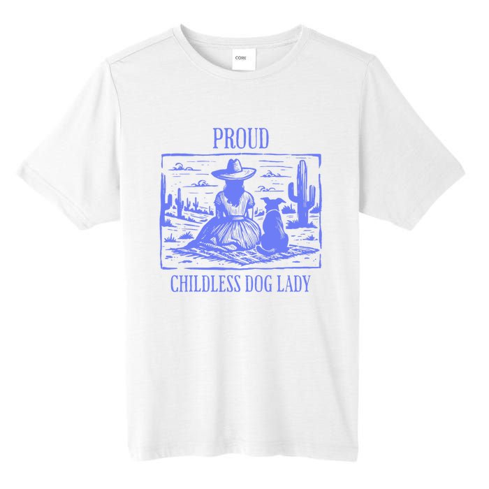 Proud Childless Dog Lady Tall Fusion ChromaSoft Performance T-Shirt