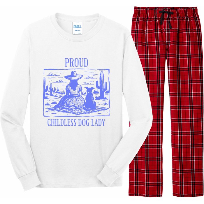 Proud Childless Dog Lady Long Sleeve Pajama Set