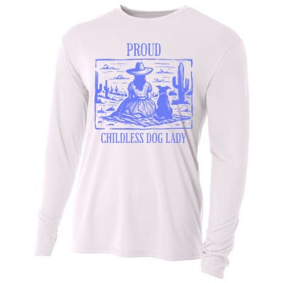 Proud Childless Dog Lady Cooling Performance Long Sleeve Crew