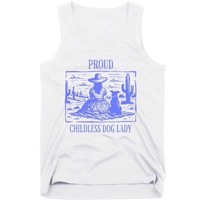 Proud Childless Dog Lady Tank Top