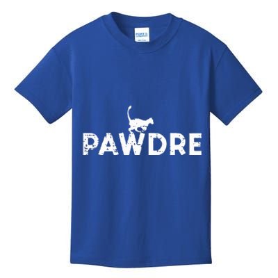 Pawdre Cat Dad Cute Fur Papa Fathers Day Kids T-Shirt