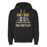 Programmer Coder Developer Programming Coding Garment-Dyed Fleece Hoodie