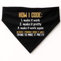 Programmer Coder Developer Programming Coding USA-Made Doggie Bandana