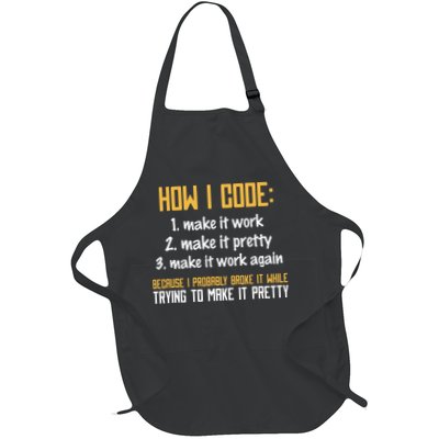 Programmer Coder Developer Programming Coding Apron