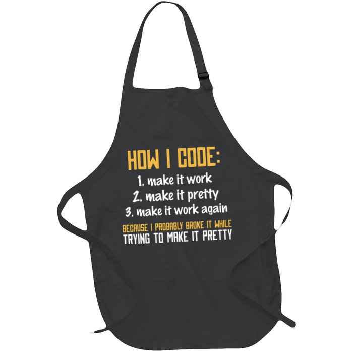 Programmer Coder Developer Programming Coding Apron