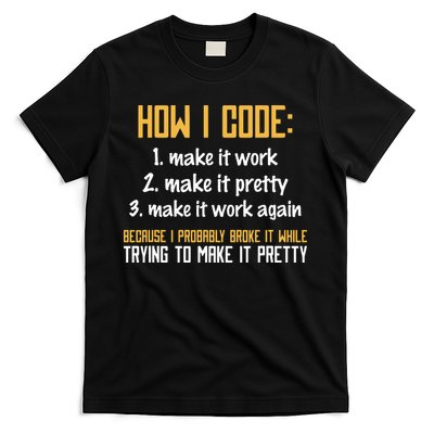Programmer Coder Developer Programming Coding T-Shirt
