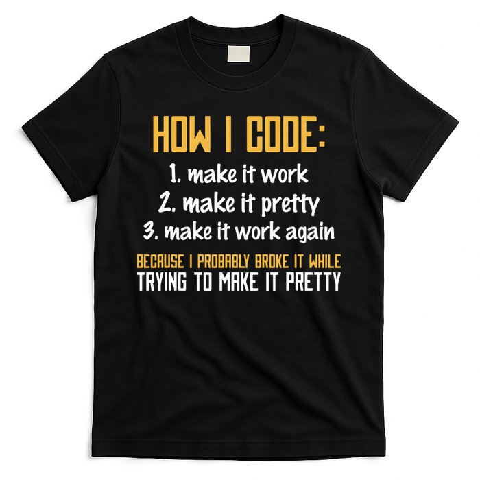 Programmer Coder Developer Programming Coding T-Shirt