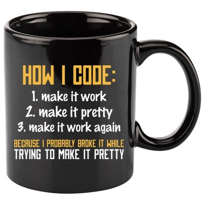 Programmer Coder Developer Programming Coding 11oz C Handle Ceramic Mug