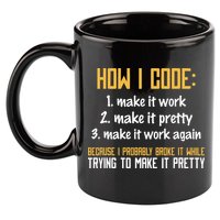Programmer Coder Developer Programming Coding 11oz C Handle Ceramic Mug