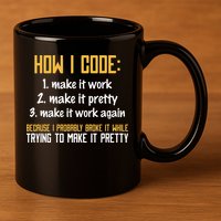 Programmer Coder Developer Programming Coding 11oz C Handle Ceramic Mug