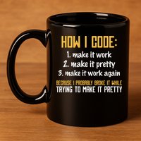 Programmer Coder Developer Programming Coding 11oz C Handle Ceramic Mug