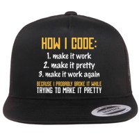 Programmer Coder Developer Programming Coding Flatbill Hat