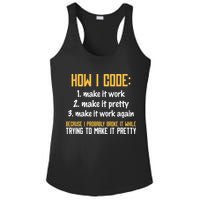 Programmer Coder Developer Programming Coding Ladies PosiCharge Competitor Racerback Tank