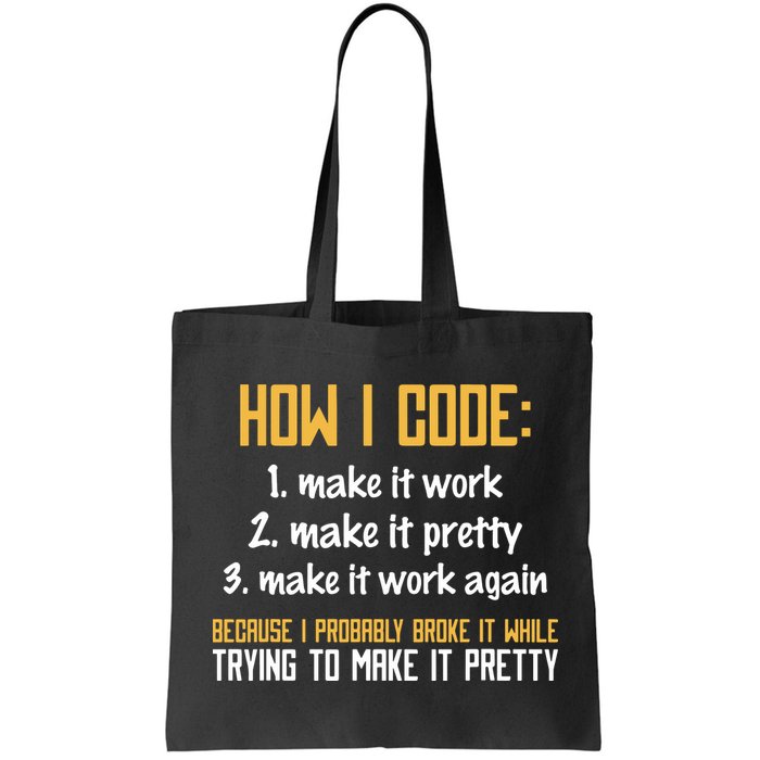 Programmer Coder Developer Programming Coding Bag