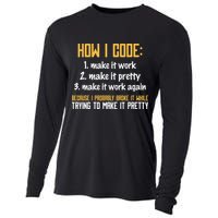 Programmer Coder Developer Programming Coding Cooling Performance Long Sleeve Crew