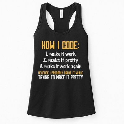 Programmer Coder Developer Programming Coding Womens Tank Top