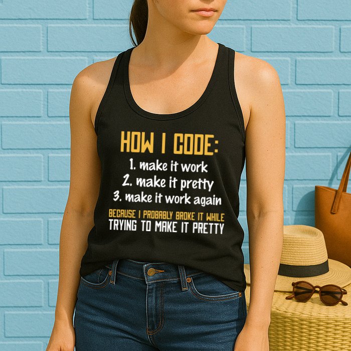 Programmer Coder Developer Programming Coding Womens Tank Top