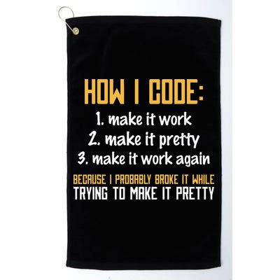 Programmer Coder Developer Programming Coding Golf Towel