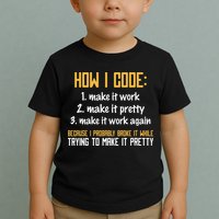 Programmer Coder Developer Programming Coding Toddler T-Shirt