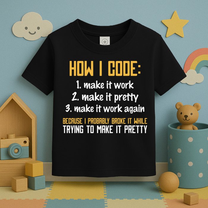 Programmer Coder Developer Programming Coding Toddler T-Shirt