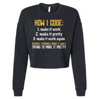 Programmer Coder Developer Programming Coding Cropped Pullover Crew