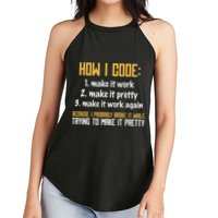 Programmer Coder Developer Programming Coding Women's Perfect Tri Rocker Tank