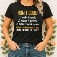 Programmer Coder Developer Programming Coding Womens T-Shirt