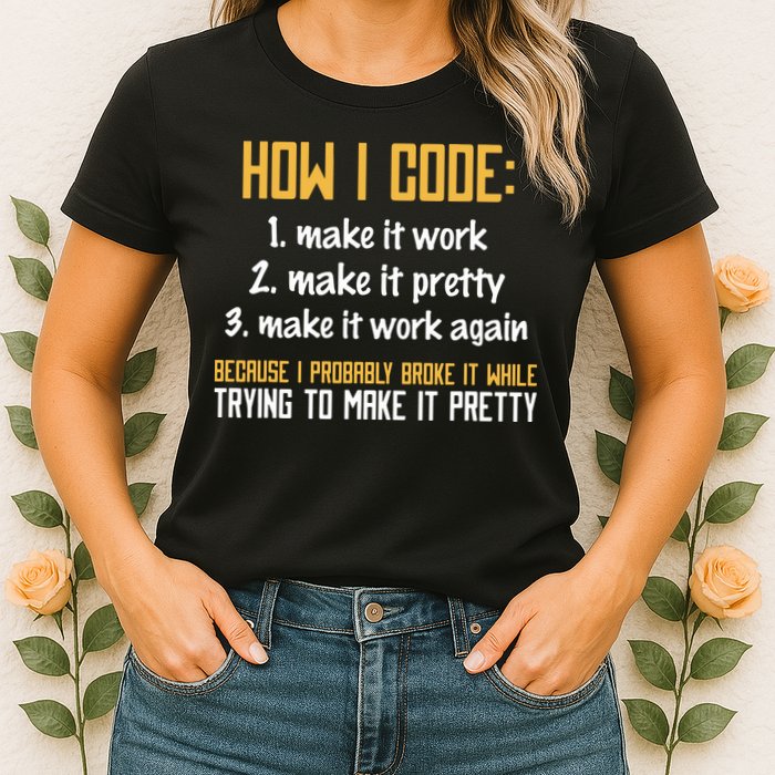 Programmer Coder Developer Programming Coding Womens T-Shirt