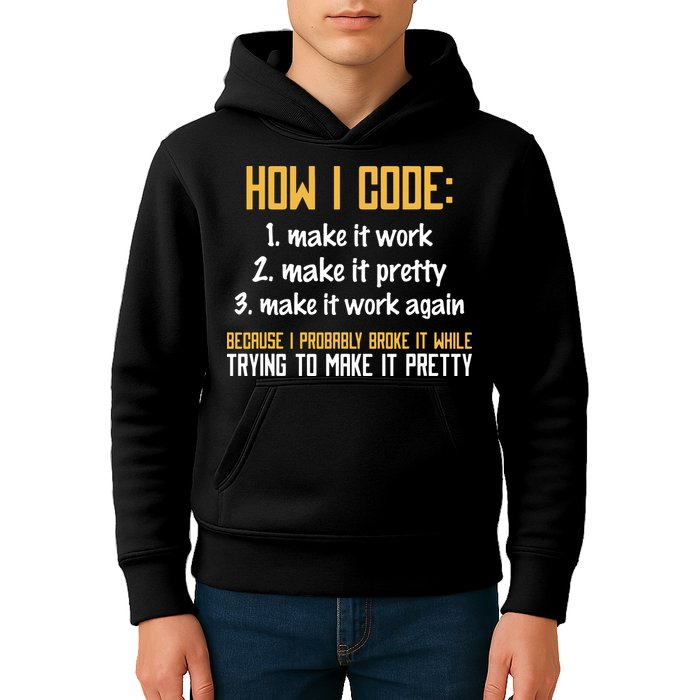 Programmer Coder Developer Programming Coding Kids Hoodie