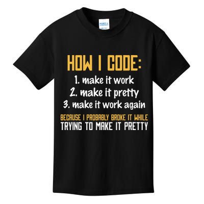 Programmer Coder Developer Programming Coding Kids T-Shirt