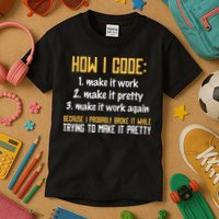 Programmer Coder Developer Programming Coding Kids T-Shirt