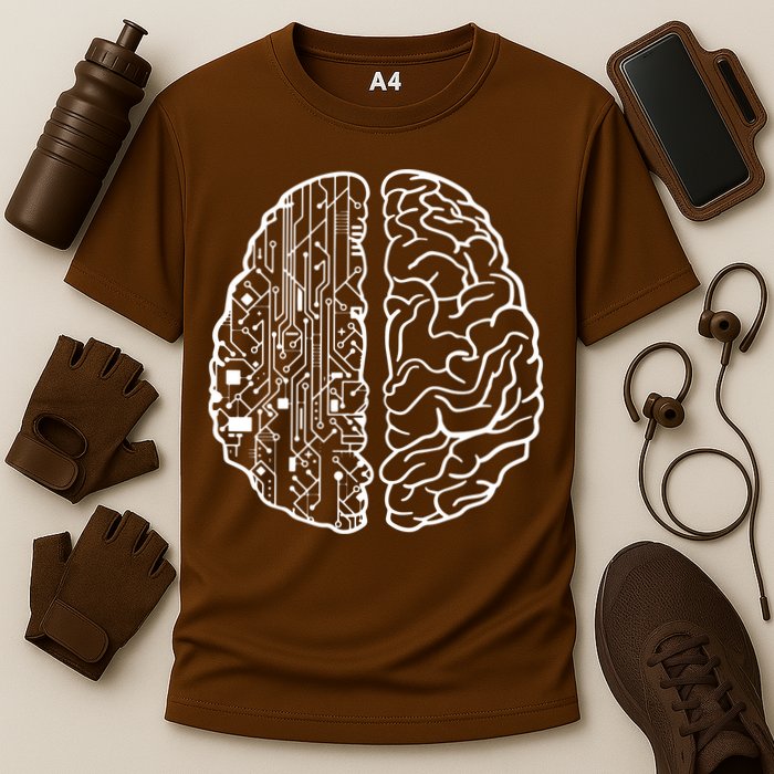 Programmer Coder Developer Programming Brain Programmer Cooling Performance Crew T-Shirt