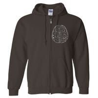 Programmer Coder Developer Programming Brain Programmer Full Zip Hoodie