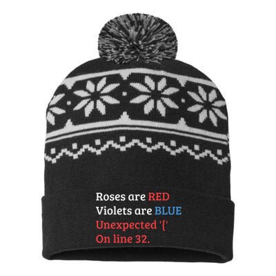 Programmer Coder Developer Programming Software Engineer USA-Made Snowflake Beanie